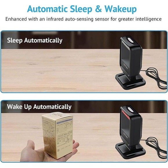 Butory 1D 2D QR Barcode Scanner Hands Free Automatic Bar Code Scaner Omnidirecti - Picture 6 of 8